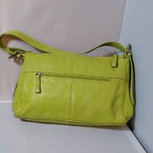 Stone Mountain green leather purse